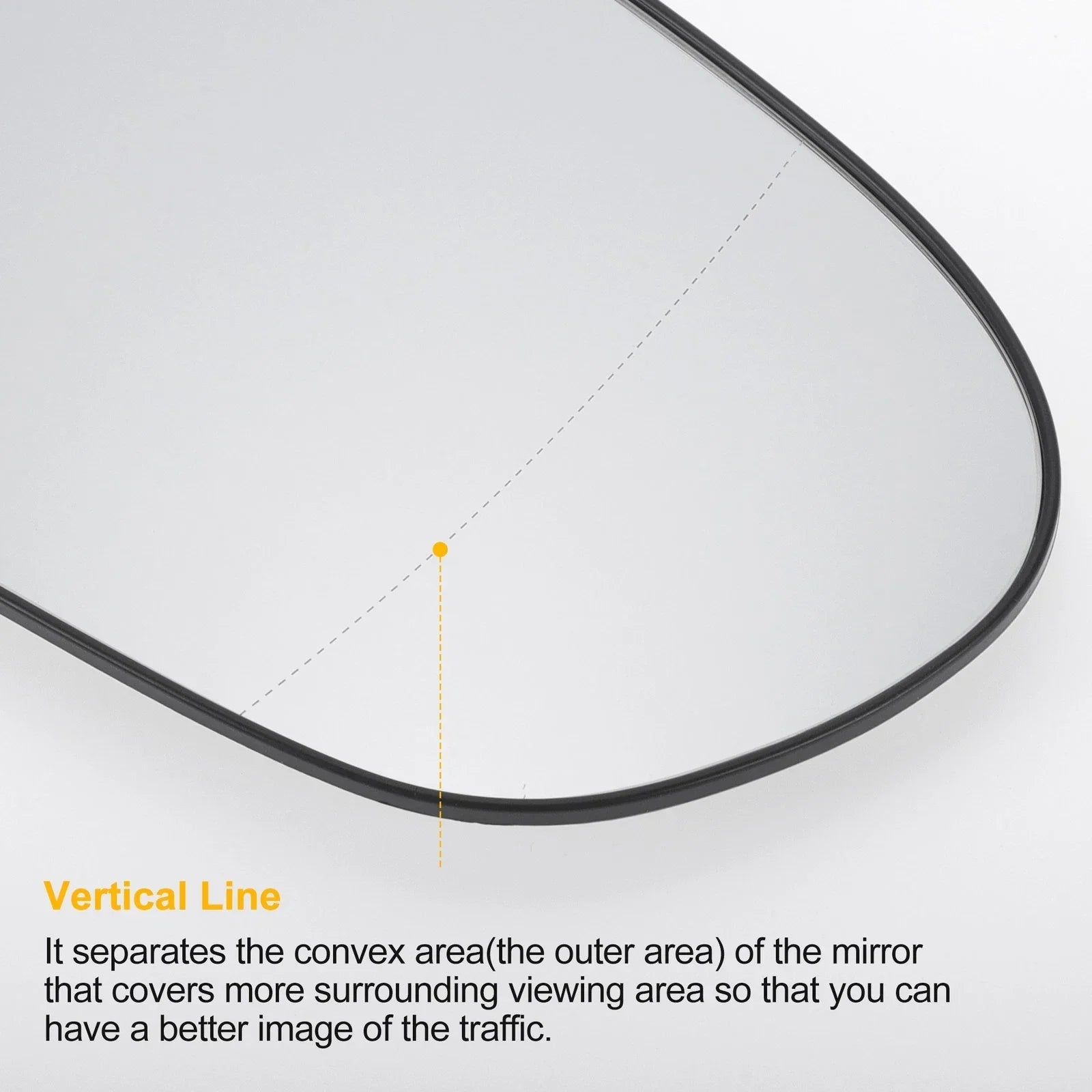 Right Side Heated White Mirror Glass for Hyundai i40 (2012-2020)