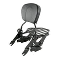 Backrest Sissy Bar Luggage Rack & 4 Point Docking for Harley Road Glide (2009–2013)