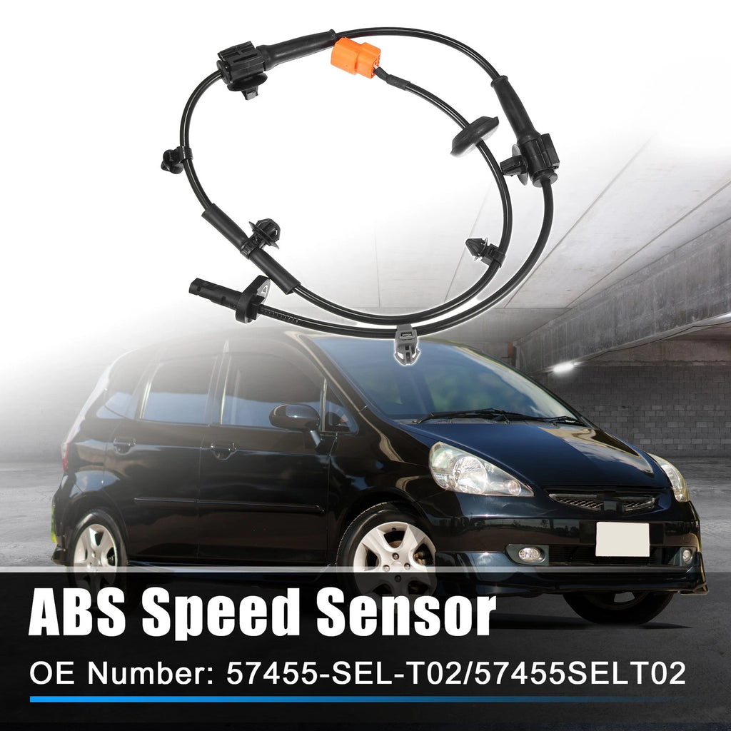 Front Left ABS Wheel Speed Sensor No. 57455-SEL-T02 for Honda Jazz (2002–2008)