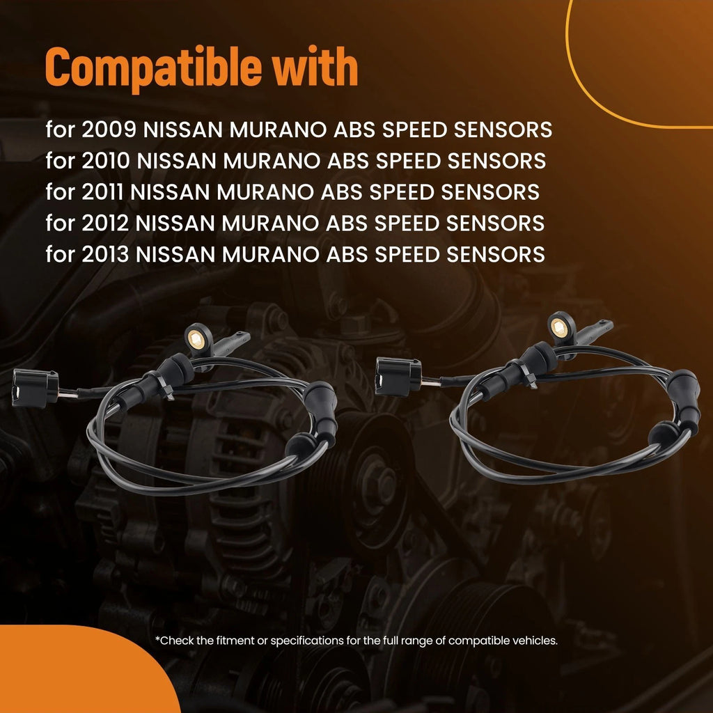 ABS Sensor Front L&R for Nissan Murano (2009–2014), Titan (2012–2015) 2Pcs