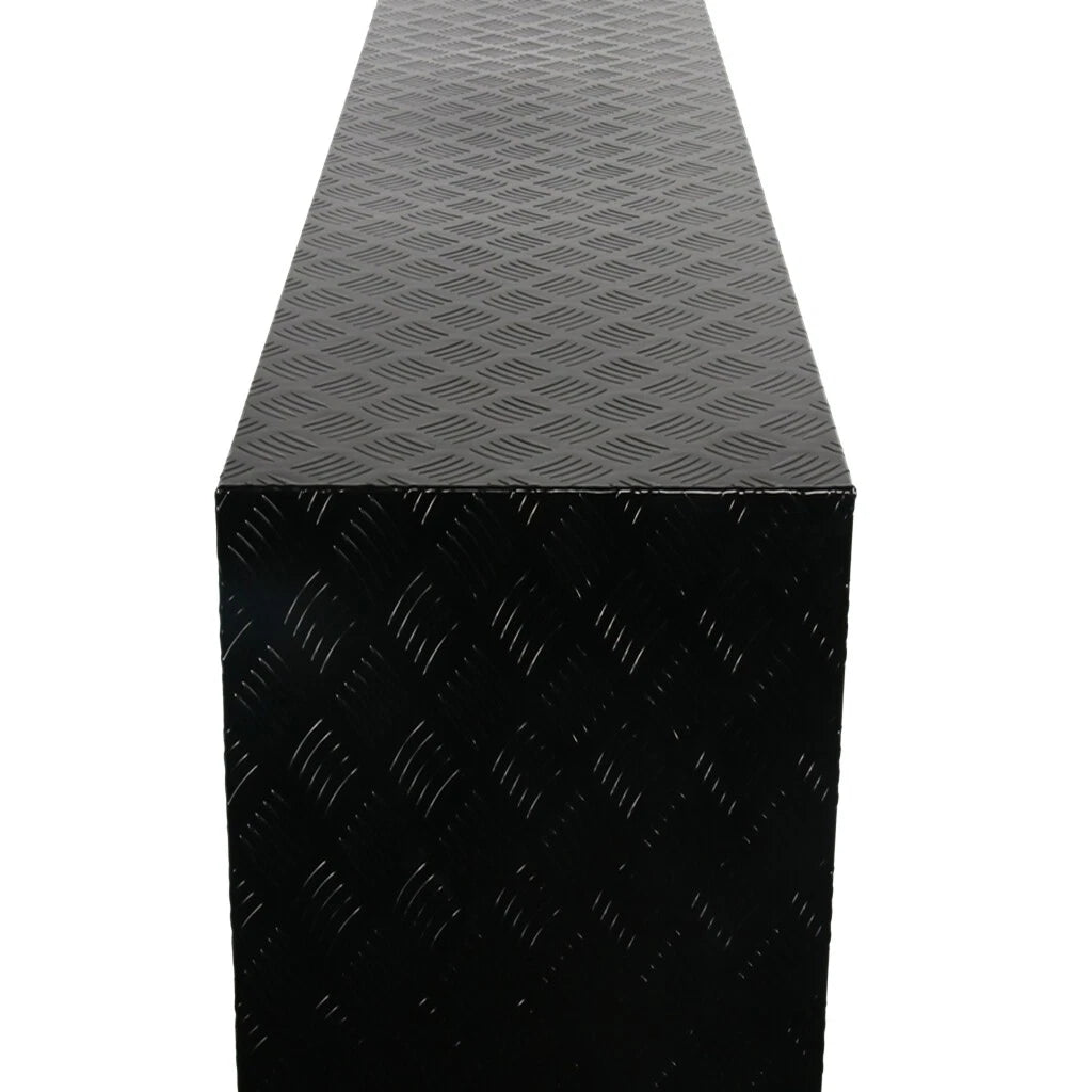 60" x 18" Black Aluminum Tool Box for Pickup Truck (Fits Most Models)