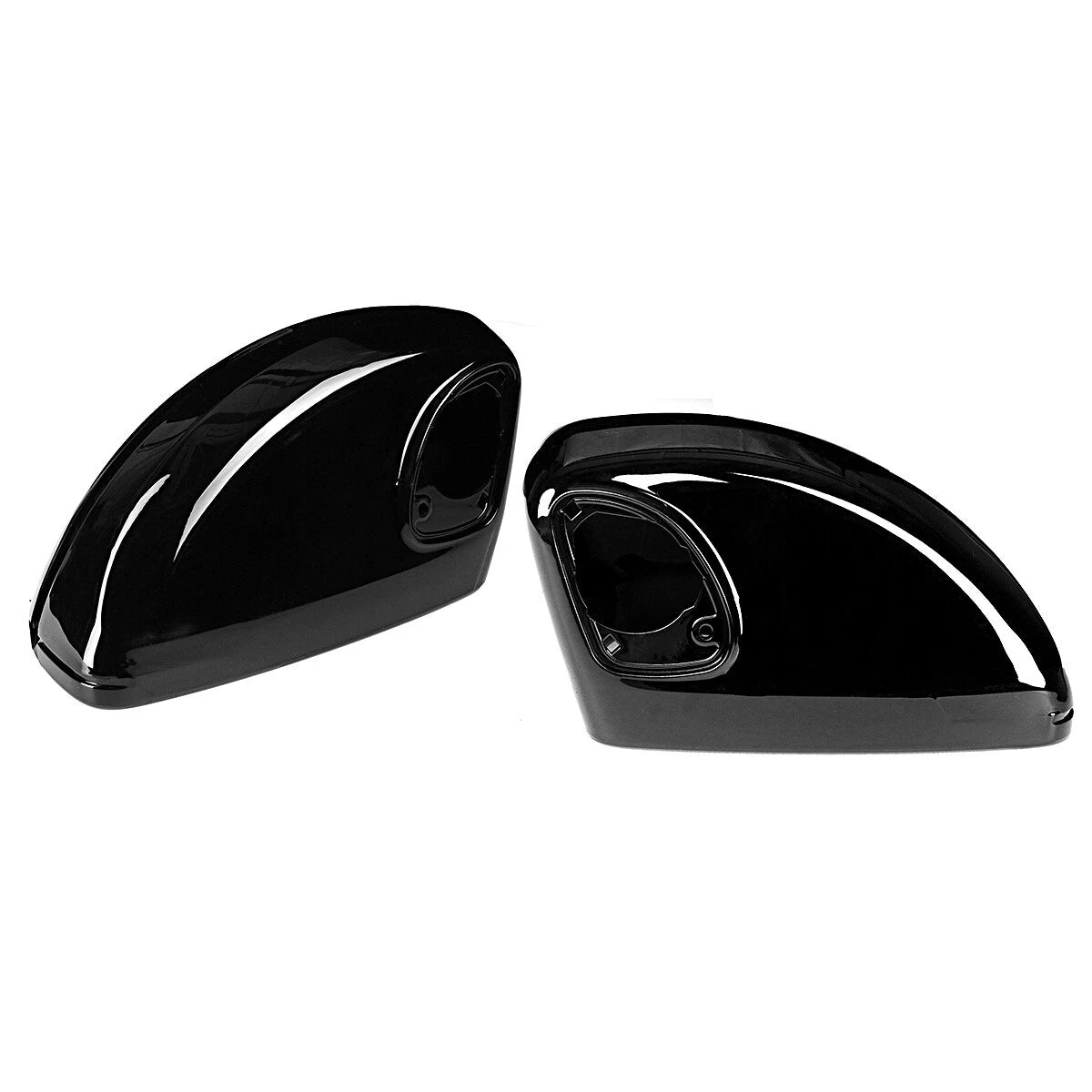 Set of 2 Rear View Side Mirror Cover Caps for Audi TT TTRS R8 (2007–2014) Gloss Black