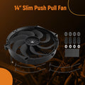 14" Electric Cooling Fan for Universal Fit Radiator Oil Cooler 800CFM 80W