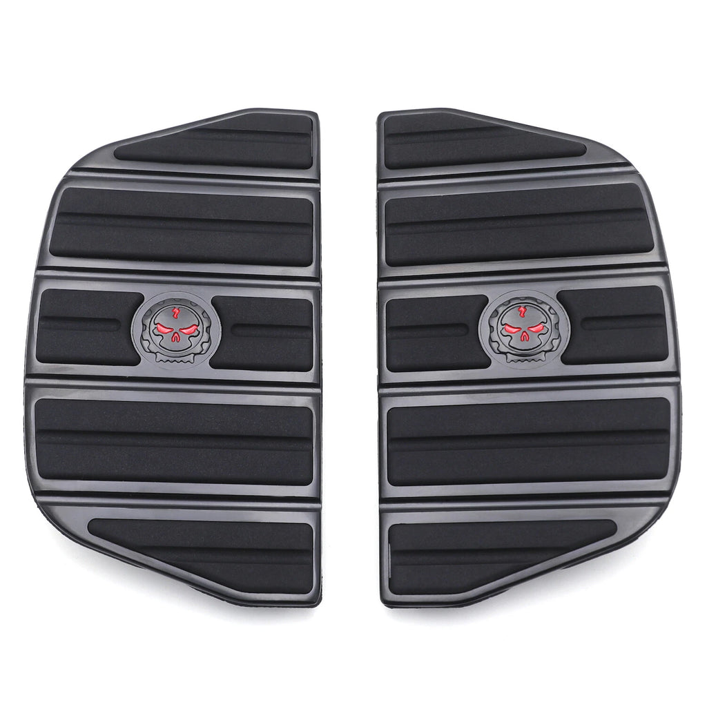 Skull Rider Footboard Insert Kit for Harley Touring/Softail (1987–2015)