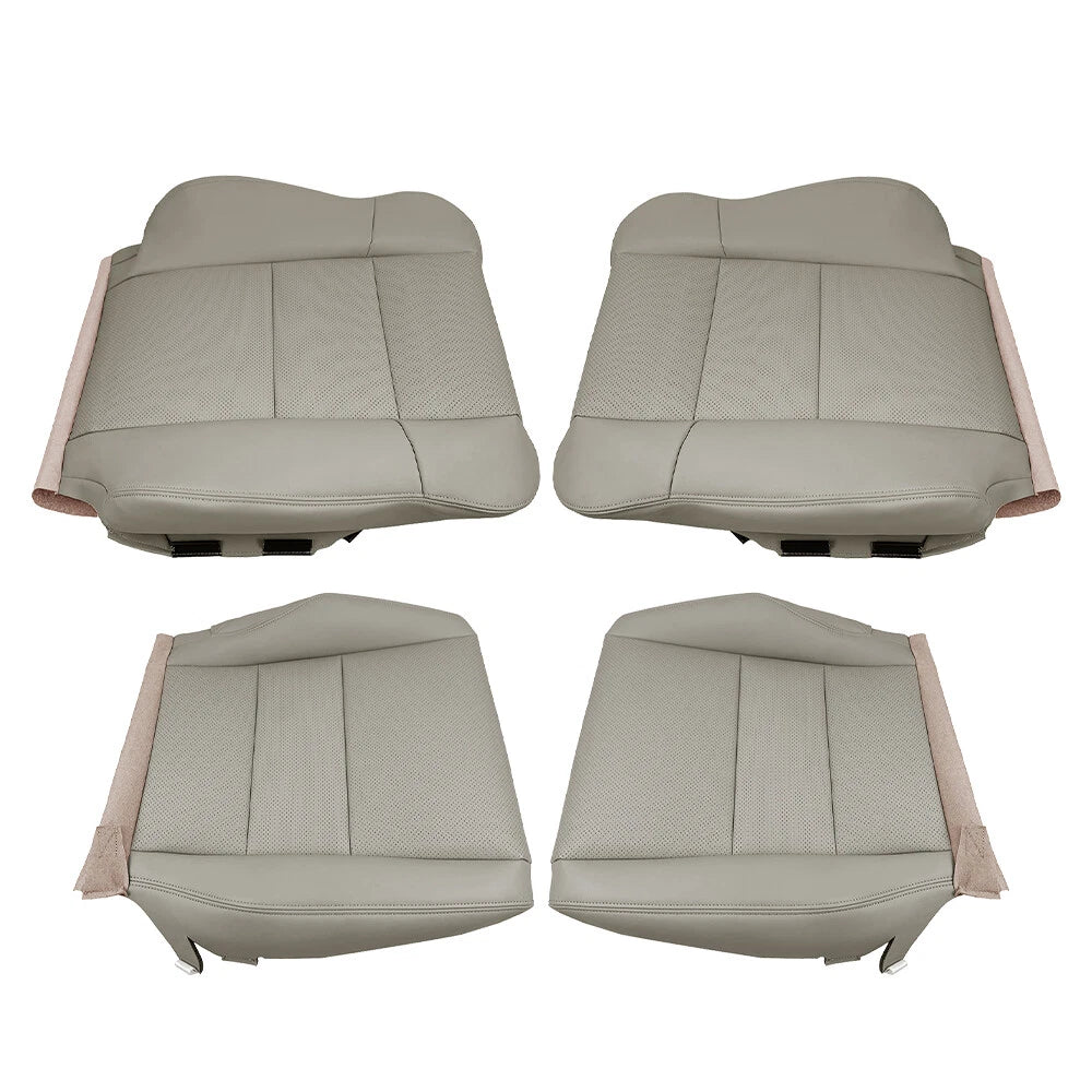 Leather Cover Set for Acura RDX (2007–2012) Gray Perforated Front Seats