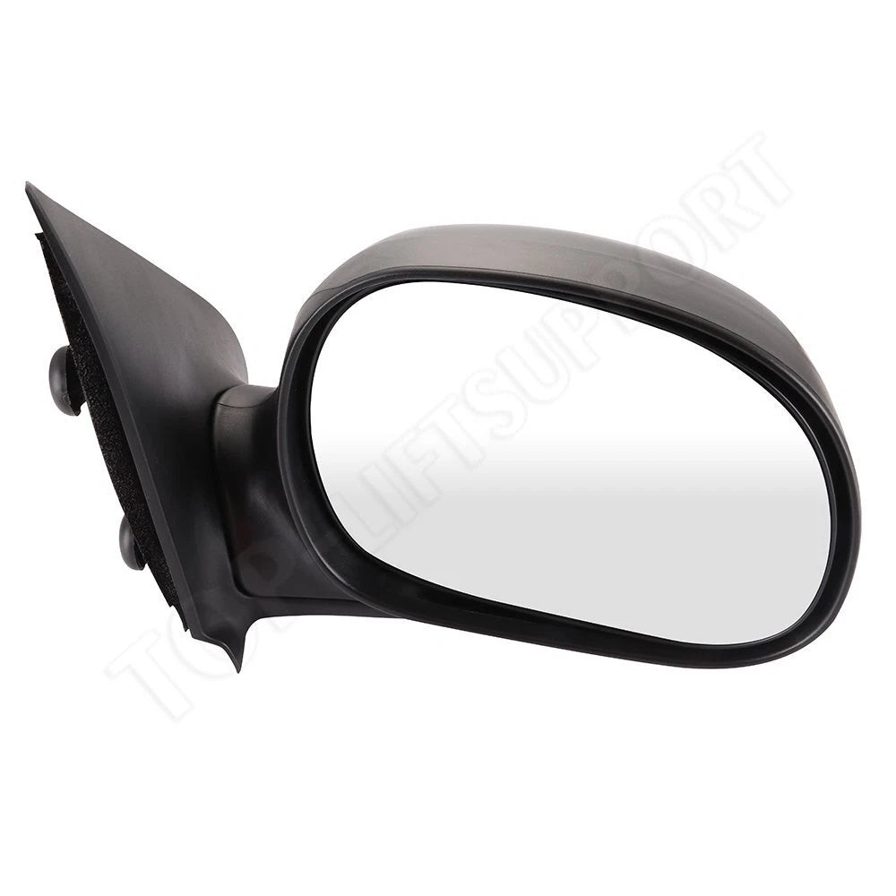 Set of 2 Black Manual Fold Exterior Mirrors for Ford F150 (1997–2004)