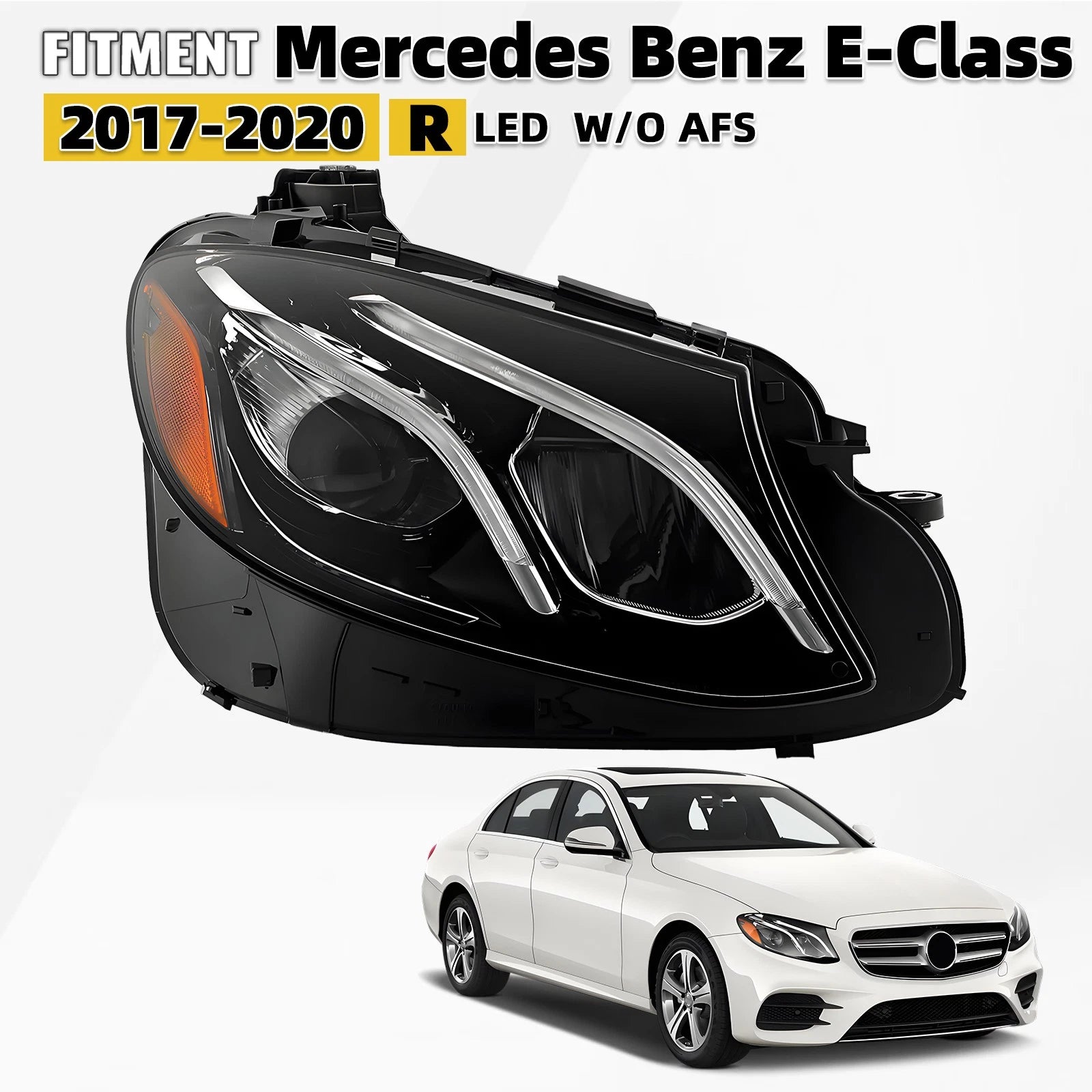 Full LED Headlight Right Passenger for Mercedes Benz E-Class W213 (2017–2020)