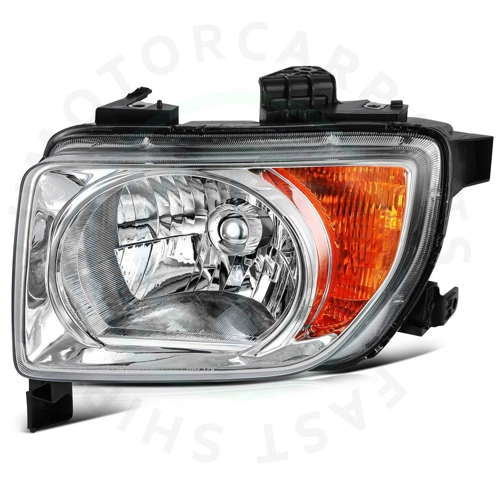 Set of 2 Chrome Headlight Assemblies for Honda Element (2003–2008)