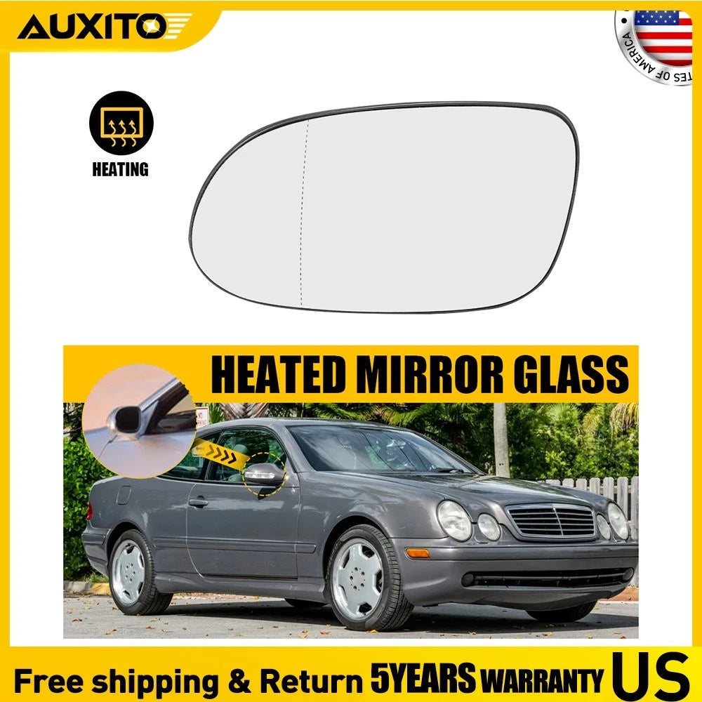 Heated Rearview Mirror Glass for Mercedes-Benz CLK320 CLK430 (2003–2009)