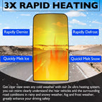 Heated Upper Flat Rear View Mirror Glass for Freightliner Cascadia (2008–2016)