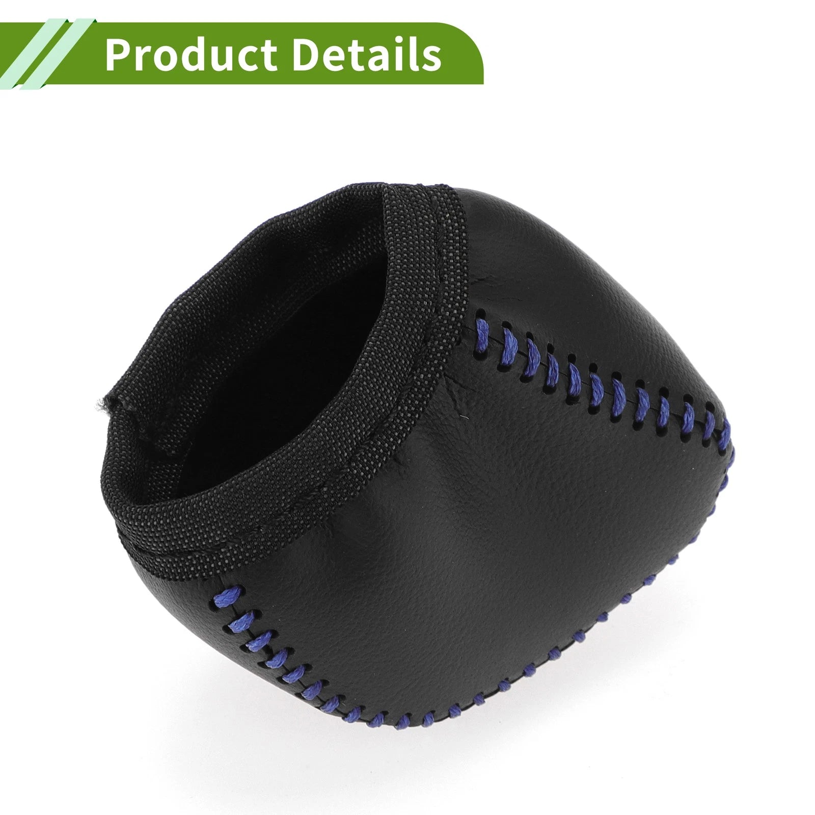 Gear Shift Knob Cover for Lexus NX250 (2022–2023) Black Blue Faux Leather