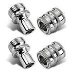 Set of 4 Stainless Steel Pressure Washer Hose Adapters for Garden Hose