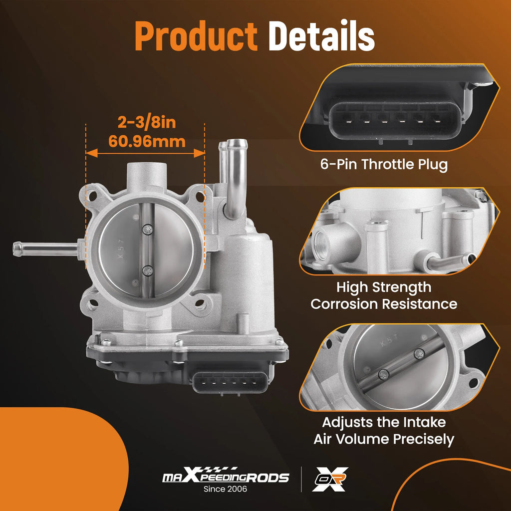 Throttle Body for Hyundai Accent, Veloster & Kia Rio, Soul (2012–2019)