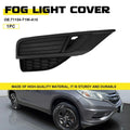 Fog Light Trim Grille for Honda CR-V (2015–2016) Black EXV