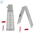 2X Aluminum Folding Loading Ramps for UTV Motorcycle Lawn Mower