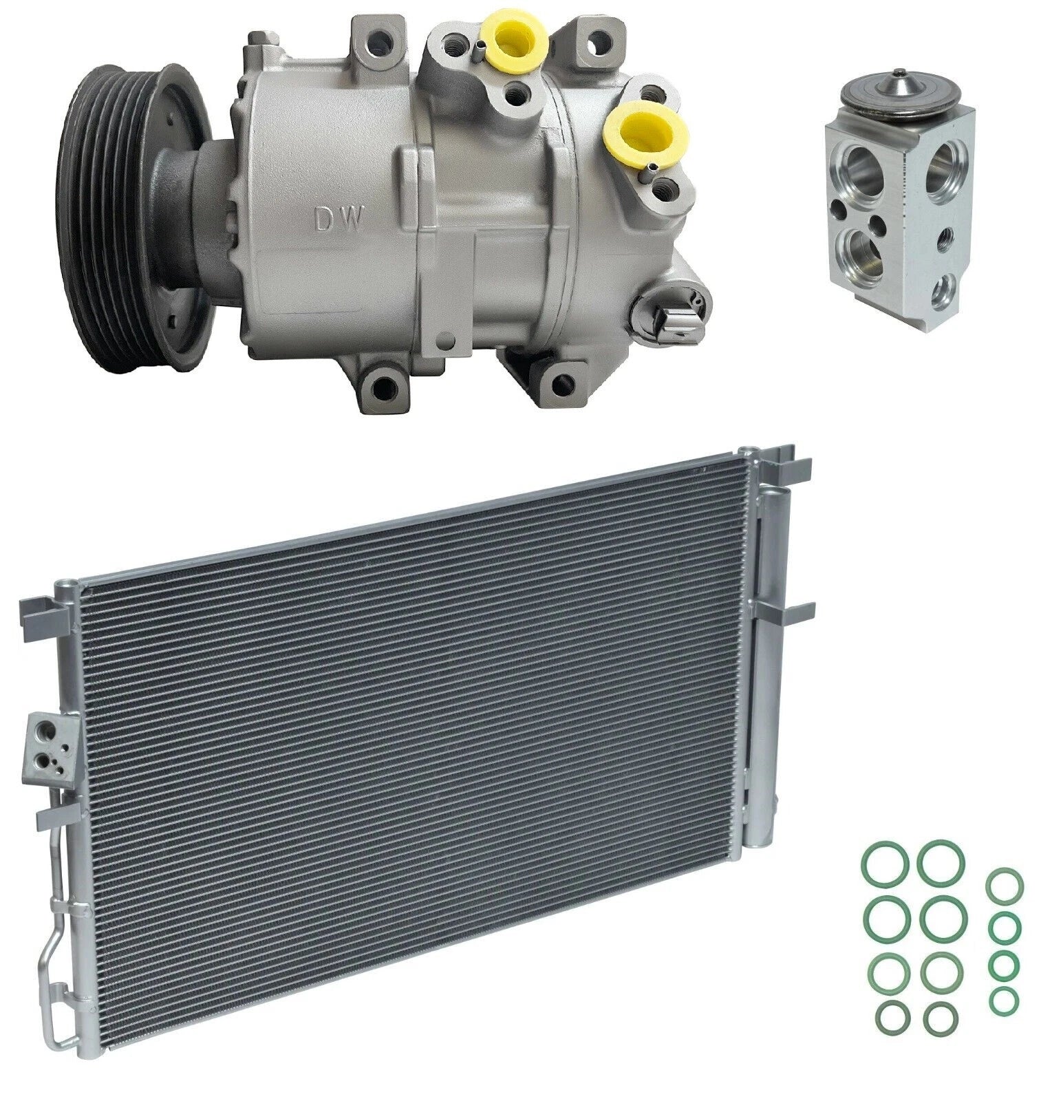 A C Compressor Kit With Condenser for Hyundai Tucson 2.4L (2018–2021)