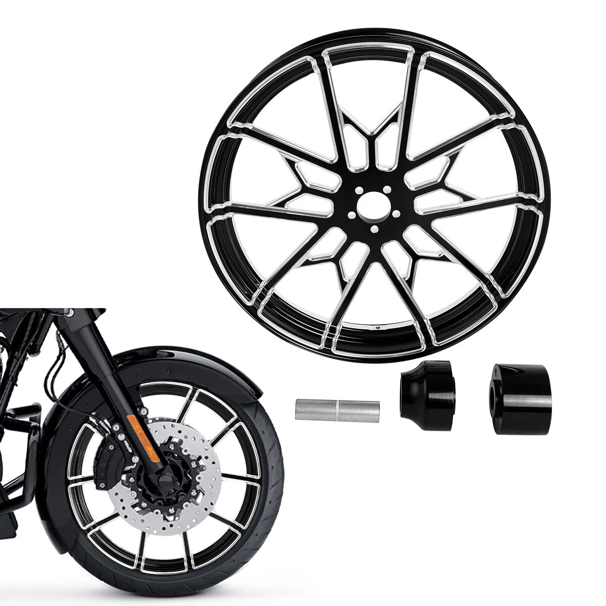 21x3.5" Front Wheel Rim Hub for Harley Touring Glide (1997–2021)