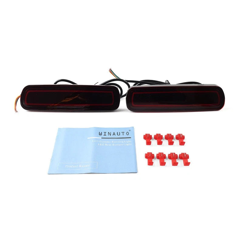 2X Rear Bumper DRL Turn Signal Brake Lamp for Lexus LX470 (1998–2007) Red