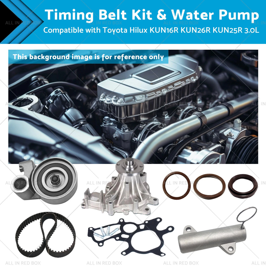 Timing Belt Kit & Water Pump for Toyota Hilux KUN16R KUN26R (2005–2017)