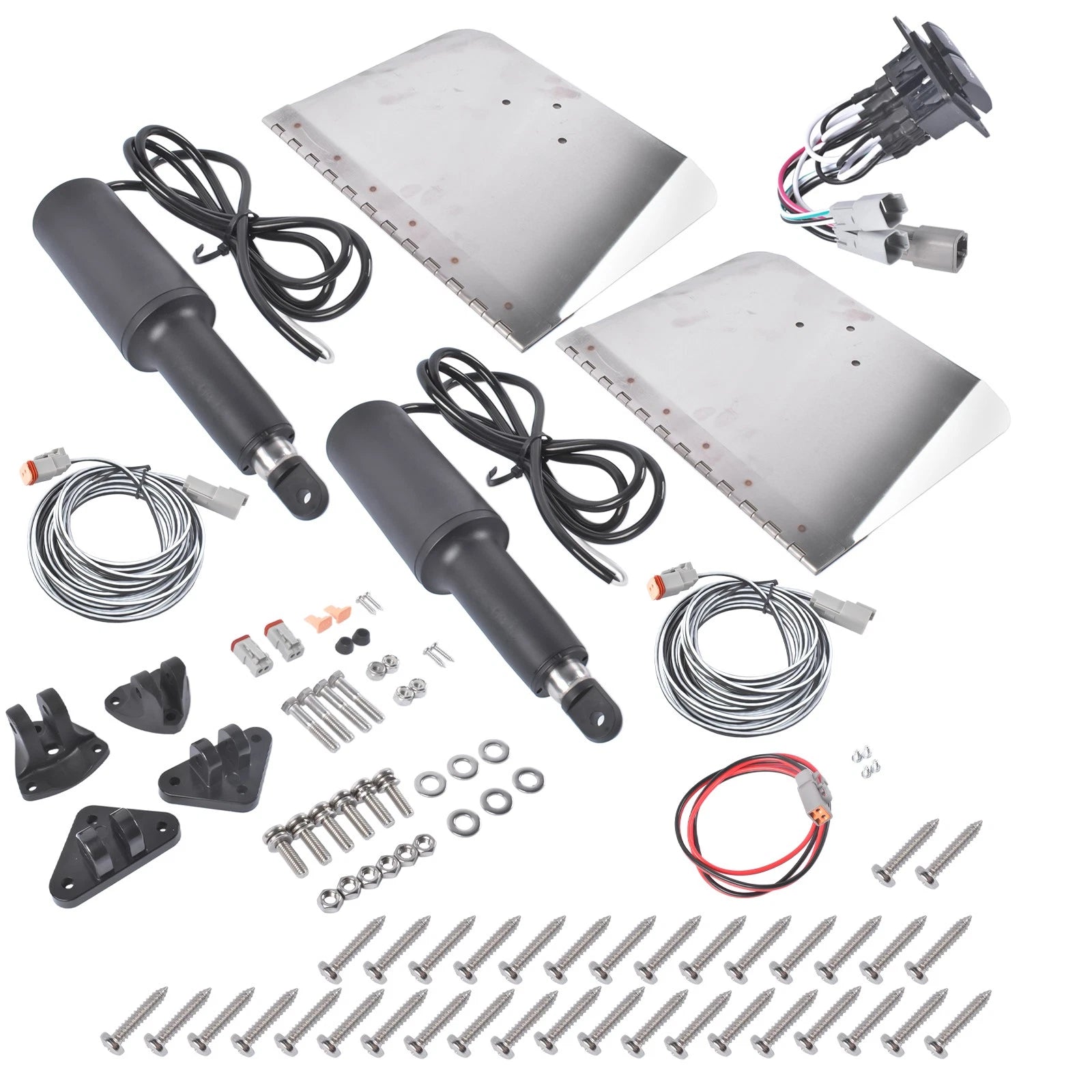 Electric Trim Tab Kit for 16-25ft Boat (Standard Mount)