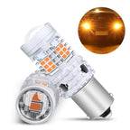 2X Amber LED Tail Turn Brake Reverse Signal Bulbs for Cars (CANBUS)