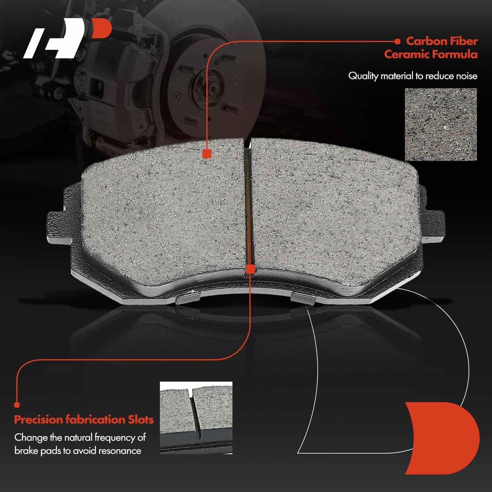 Front Drilled Brake Rotors & Ceramic Pads for Subaru Outback (2005-2013)