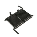 Black Lower Vented Fairing Radiator Cooler for Harley Touring (2014–2024)
