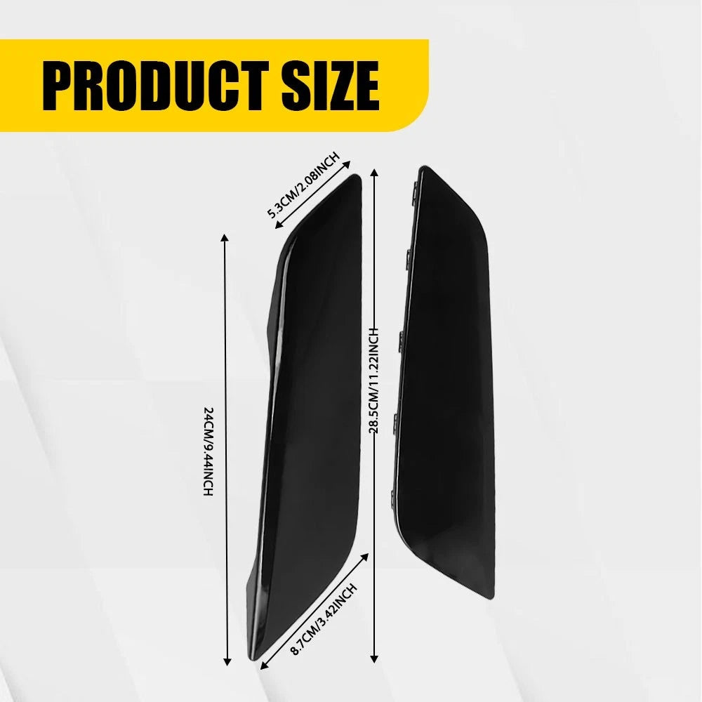 2X Black Side Fender Air Vent Trims for BMW 5 Series (2018–2023)