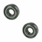 2pc Deep Groove Ball Bearings 6000Z 26mm x 10mm x 8mm Sealed
