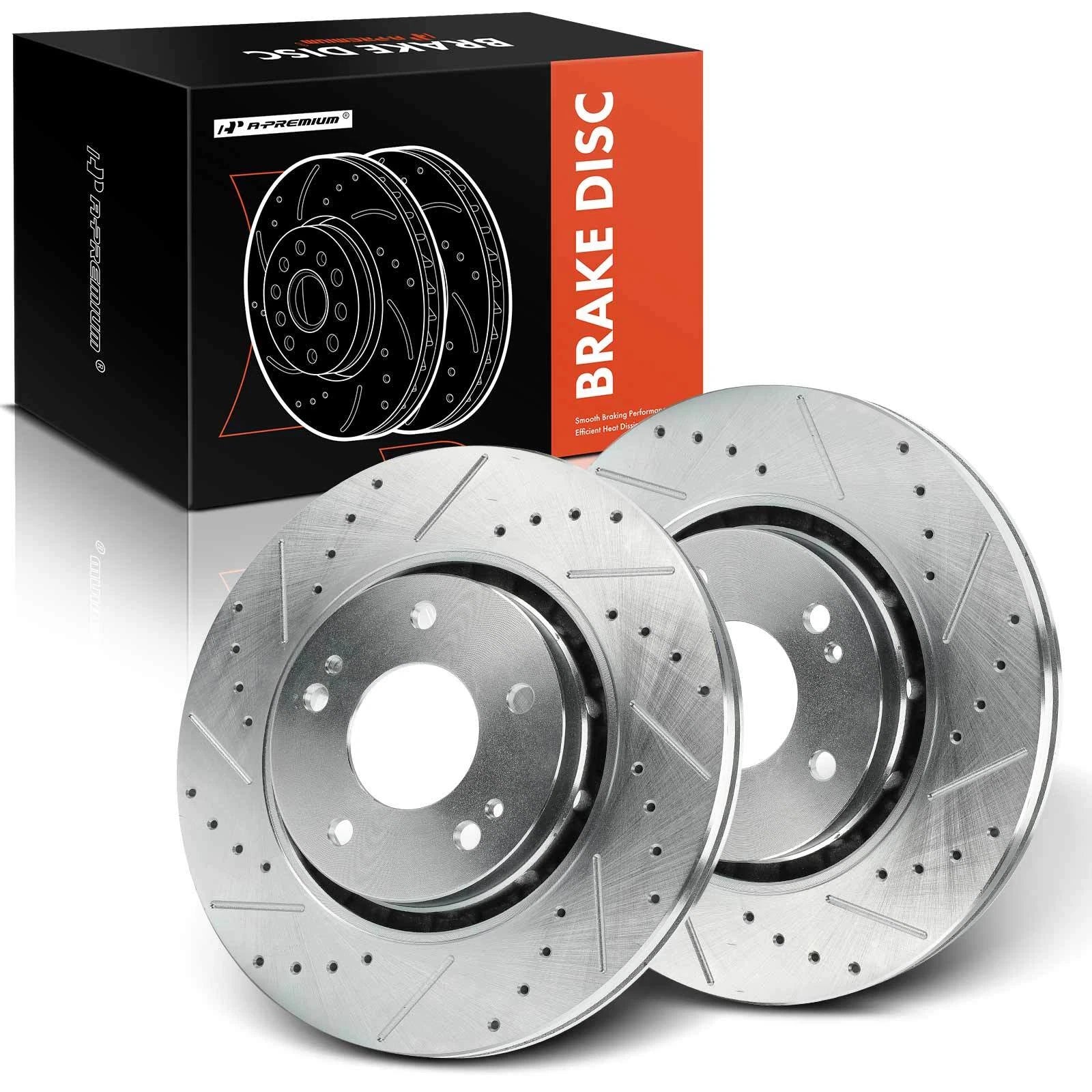 Front Side Drilled Brake Rotors for Mitsubishi Lancer (2015–2020)