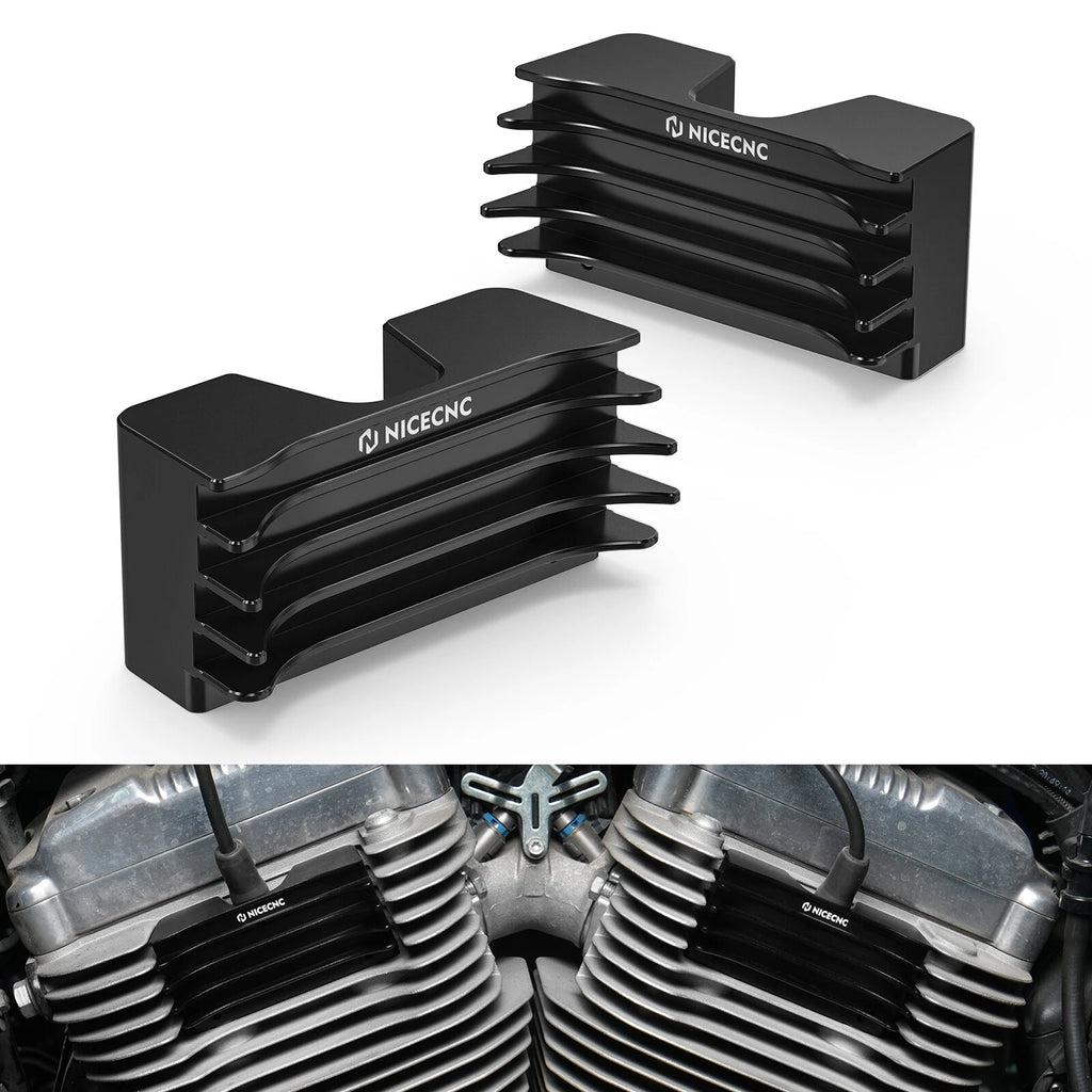 Spark Plug Decorative Cover for Harley Sportster 883 Custom XL883C (2004–2009)