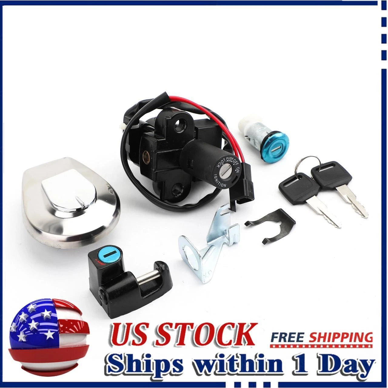 Ignition Switch & Fuel Gas Cap for Honda CB750 Nighthawk 750 (1991–2003) 35010MW3830