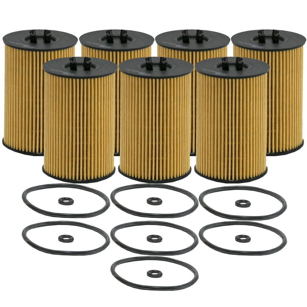 Set of 7 Engine Oil Filters for Audi Volkswagen 2.0L Turbo Diesel
