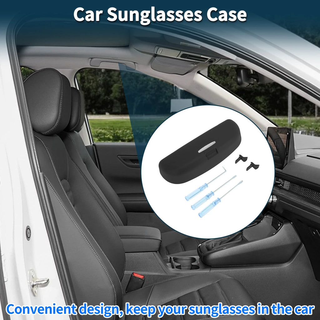 Sunglasses Case for Audi Q3 (2013–2021) Eyeglasses Holder Storage Box Black