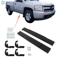 Set of 2 Running Boards for Silverado Regular Cab (2007–2018) Black