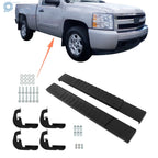 Set of 2 Running Boards for Silverado Regular Cab (2007–2018) Black