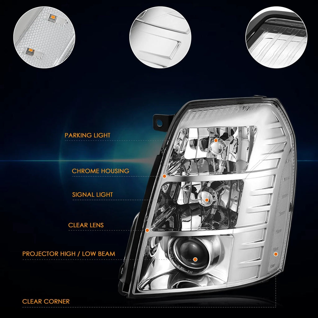 Sequential Signal LED DRL Projector Headlights for Peterbilt 579 (2022–2025)