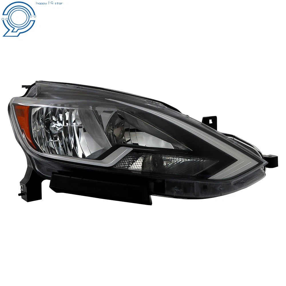 Headlight Halogen Type Clear Passenger Side for Nissan Sentra (2016–2018)