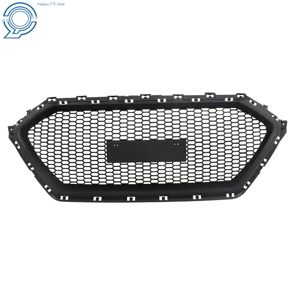Honeycomb Bumper Grill for Hyundai Elantra Sedan (2017–2018) Matte Black