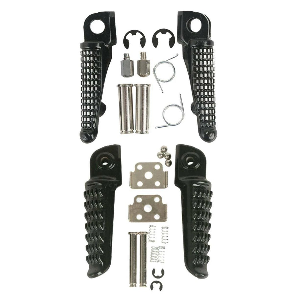 Front Rear Footpegs Rests for Kawasaki Ninja ZX10R ZX6R (2004–2013)
