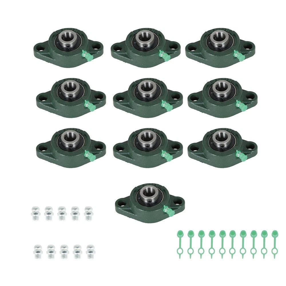 10PCS Pillow Block Flange Bearing UCFL202-10 for