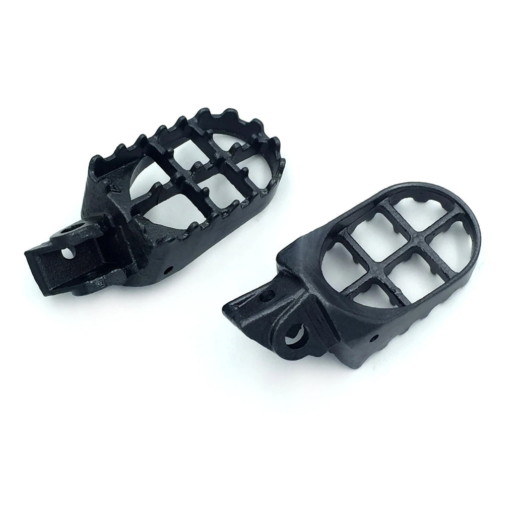 Set of 2 Steel Foot Pegs for Kawasaki KX65 KX85 KX100 KX80 Suzuki RM100