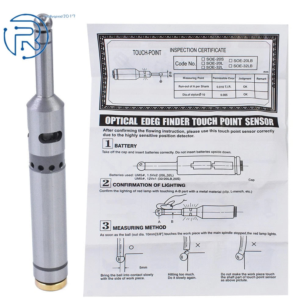 Precision Electronic Edge Finder for CNC Lathe (0.005mm Accuracy)