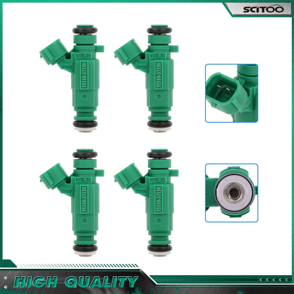 Set of 4 Fuel Injectors for Hyundai Sonata (1999–2001) & Kia Optima (2001)