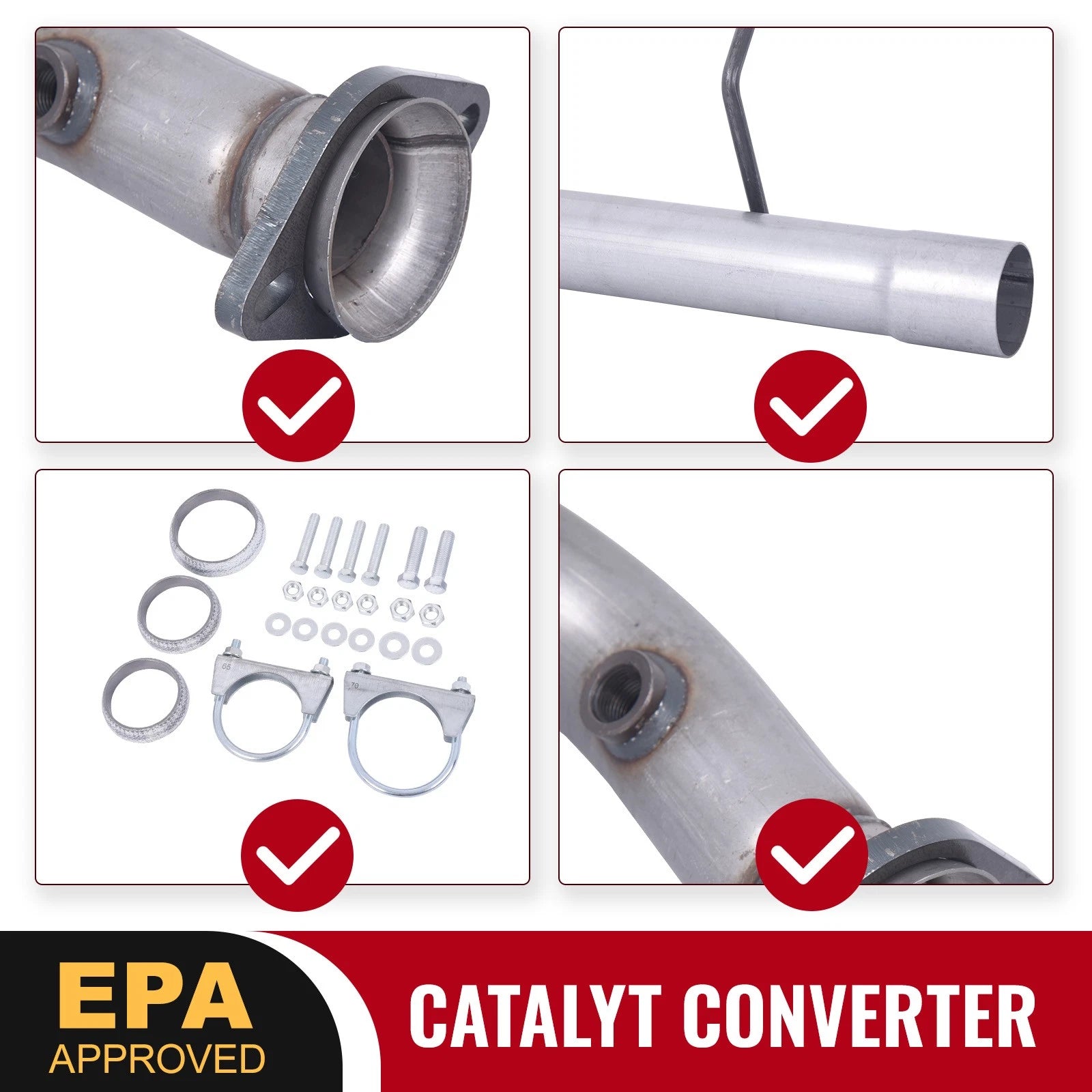 Set of 2 Catalytic Converters for Ford F-150 (2015–2020) V8 5.0L