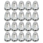 Set of 2 Chrome Wheel Axle Hub Covers for Semi (33MM)