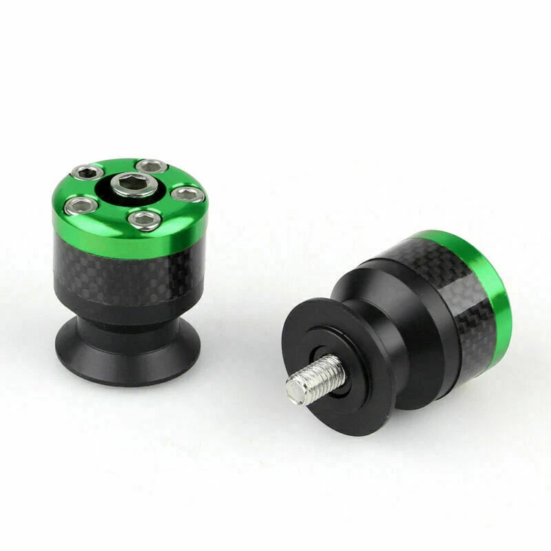 CNC Carbon Fiber 8mm Swingarm Sliders Spools for Ducati 1098 1198 Monster (2007–2012)