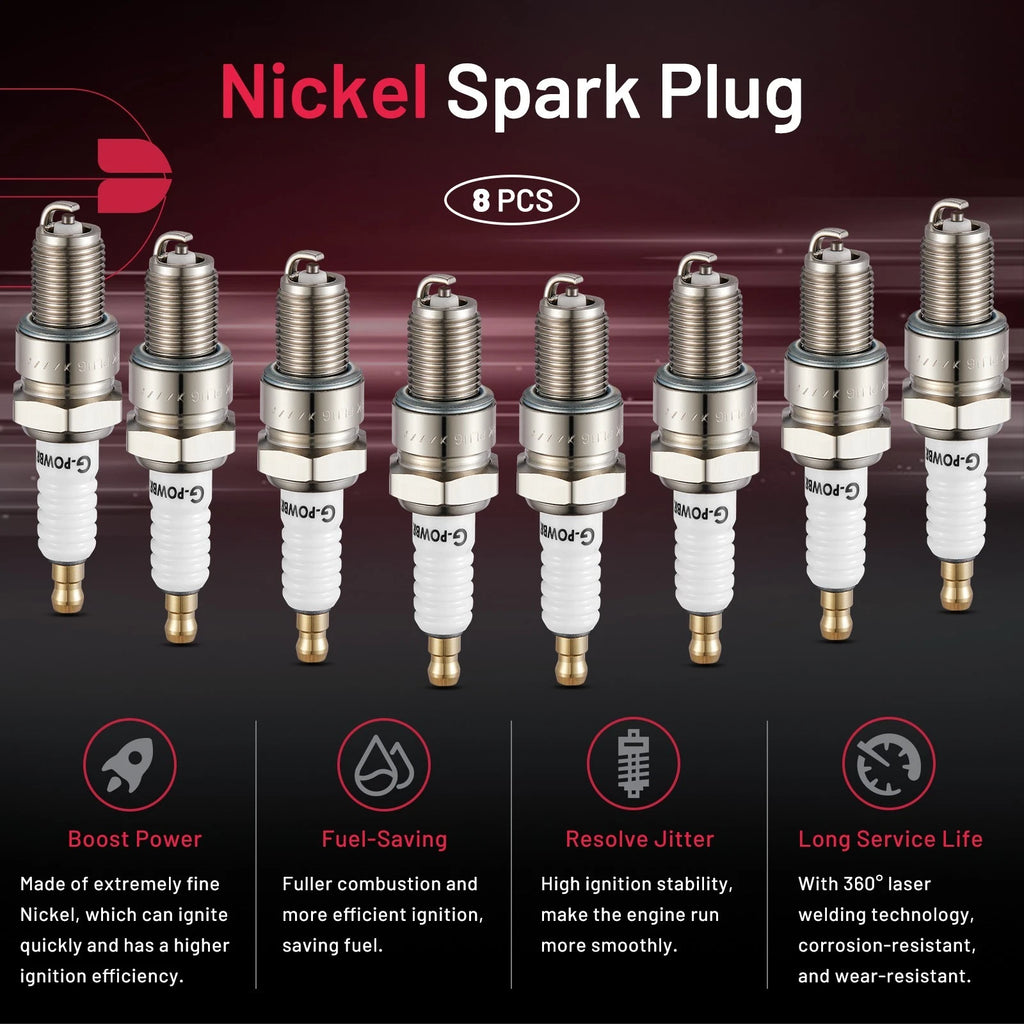 8PC Spark Plugs 7131 for Mercedes-Benz 280S 280SEL 280SL (1968–1971)