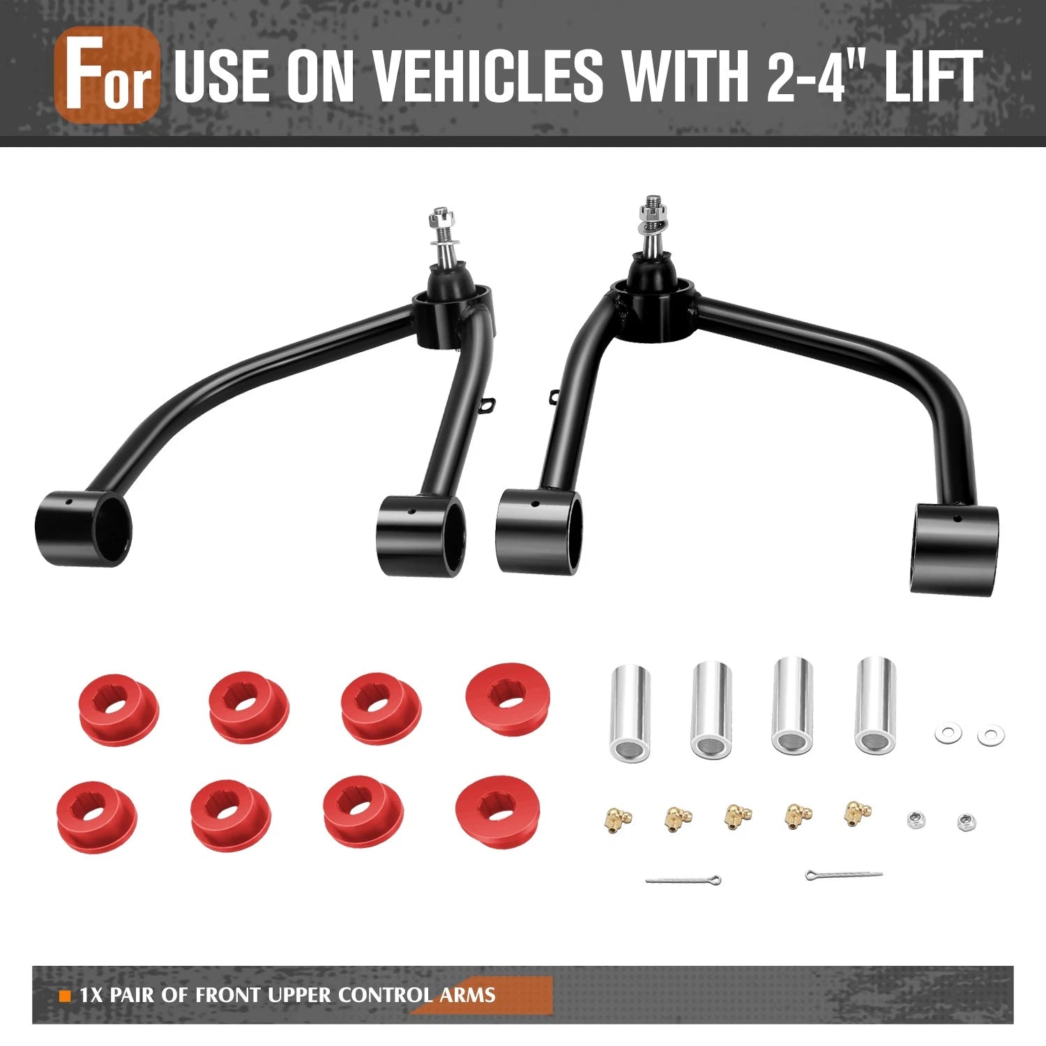 Set of 2 Front Upper Control Arms for Toyota Tundra (2022–2025) 2"-4" Lift