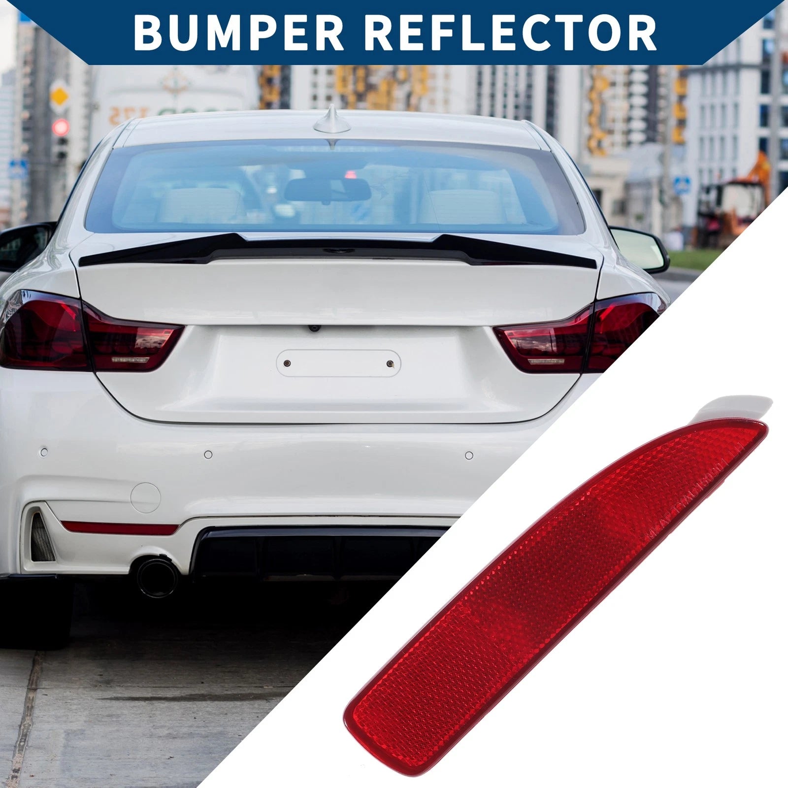Rear Right Bumper Reflector No. 52163WB002 for Toyota Prius (2019–2022) Red